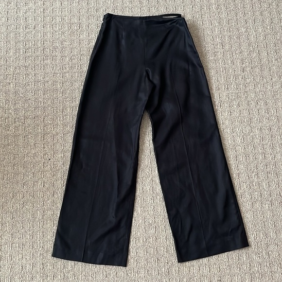 & Other Stories High Rise Cut Out Waist Hip Linen Wide Leg Trouser Pants size 4 - Picture 5 of 9